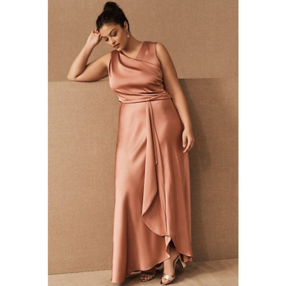 NWT BHLDN Espen Satin Maxi Dress Sedona/57902017 Size 4 bridesmaid wedding